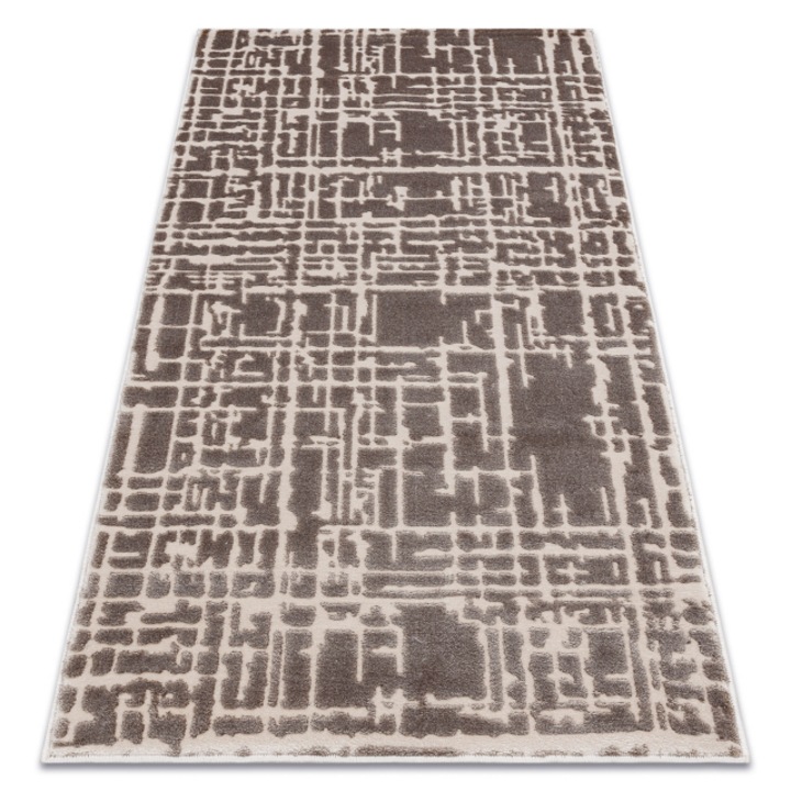Dywany Łuszczów Akril VALS szőnyeg 3236 Absztrakcióv bézs, 70x140 cm