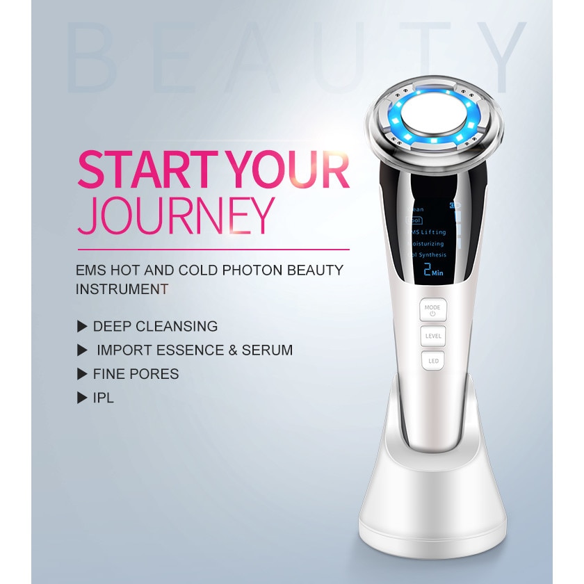 Dispozitiv de ingrijire a pielii EMS Hot &Cool, masaj facial  