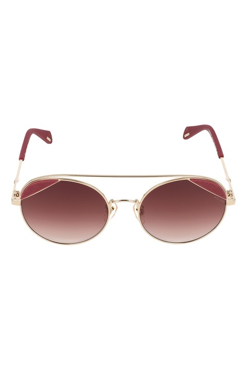 Police, Авиаторски слънчеви очила с преливащи стъкла, Златист, Тъмночервен, 54-18-140, Златист/Тъмночервен