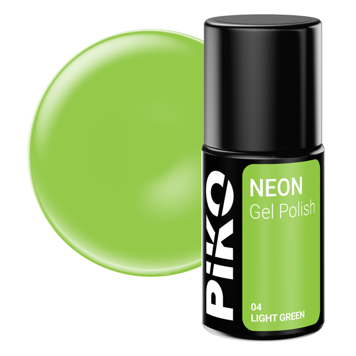 Piko gél lakk, Neon, 7 g, 04, Világos zöld