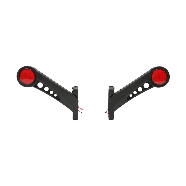 Set 2 lampi laterale de gabarit cu LED 12-24V, rosu-alb, PVC elastic Breckner Germany