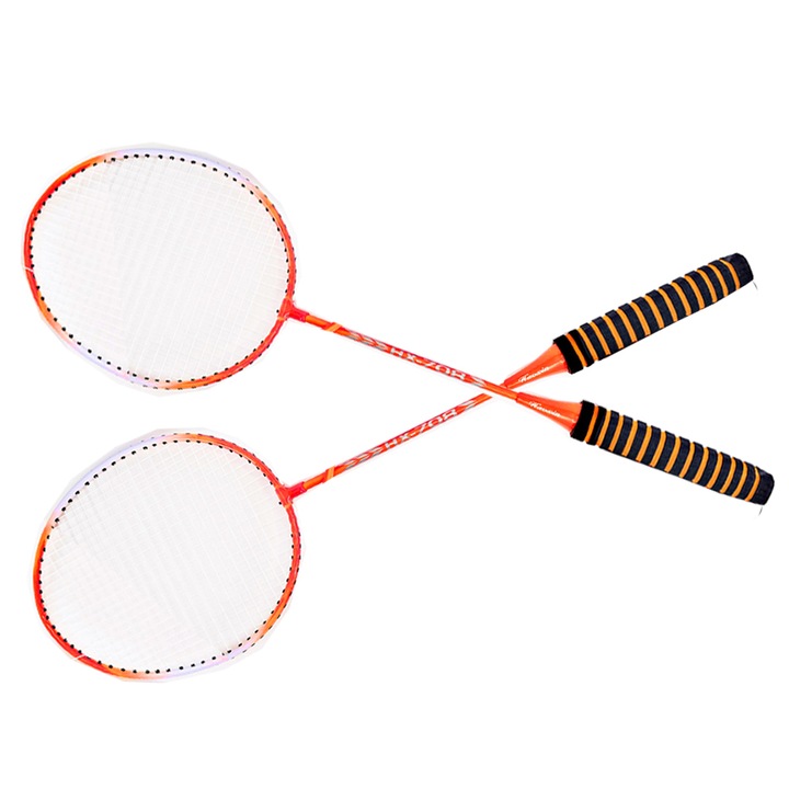 Set 2 palete de badminton Vision Pro 708, cu husa, portocaliu