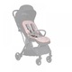 Saltea universala pentru carucior Cangaroo Kona Pink, Orificii pentru centurile de siguranta, Tesatura speciala respirabila, Dimensiune 80 x 32 cm