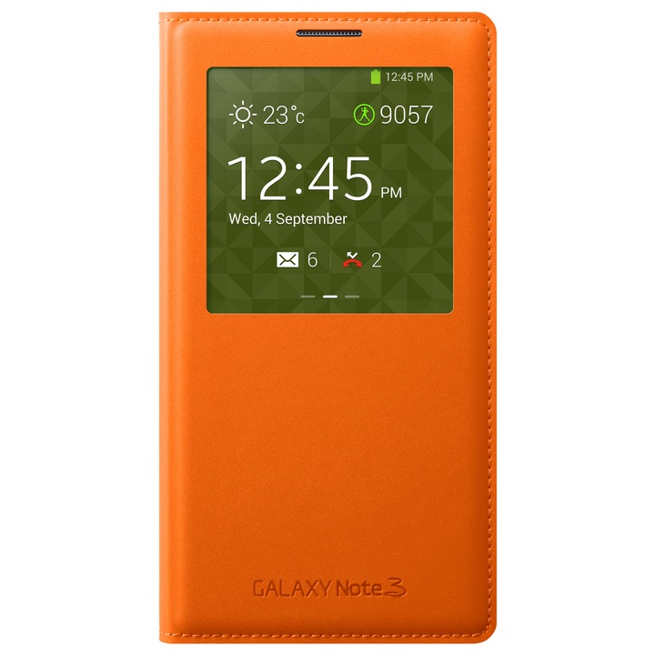 Калъф Samsung S-View Cover за Galaxy Note 3, Оранжев