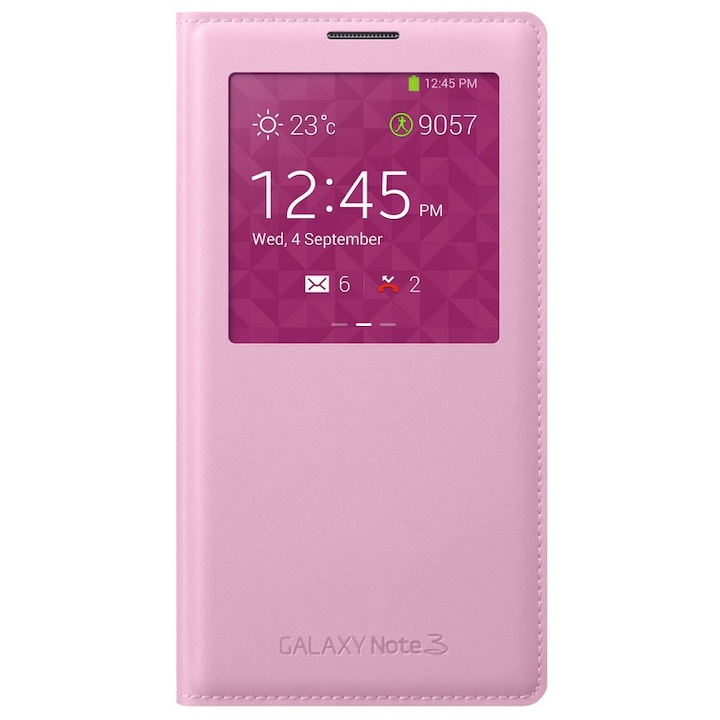 Калъф Samsung S-View Cover за Galaxy Note 3, Розов