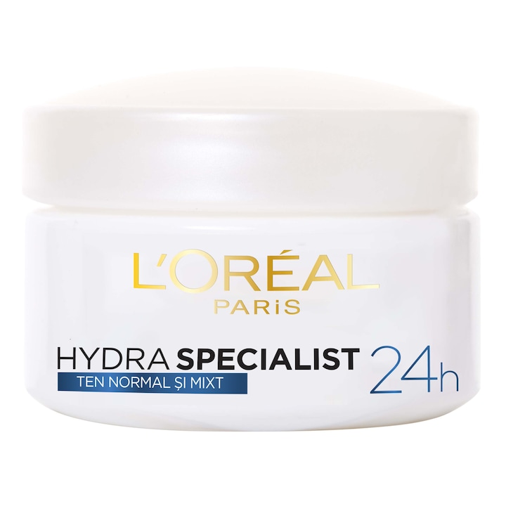 Крем за лице L'Oreal Paris Hydra Specialist за нормална към смесена кожа, Хидратиращ, 50 мл