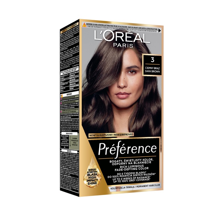 Боя за коса L'Oreal Paris Preference 3 Brasilia, 174 мл