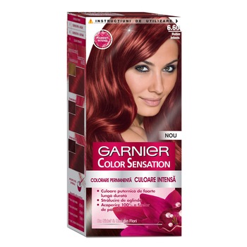 Vopsea de par permanenta cu amoniac Garnier Color Sensation 6.60 Rubin Intens, 110 ml Vopsea de par permanenta cu amoniac Garnier Color Sensation 6.60 Rubin Intens, 110 ml
