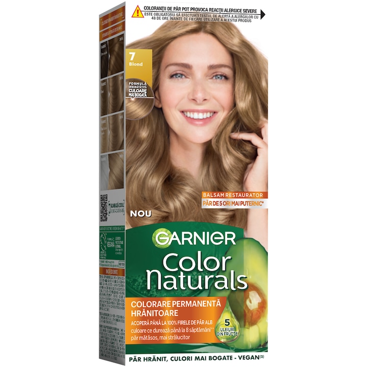 Боя за коса с амоняк Garnier Color Naturals 7, Русо