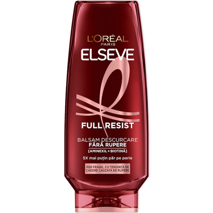 Balsam descurcare fara rupere L'Oreal Paris Elseve Full Resist, pentru par fragil cu tendinta de cadere, 200 ml