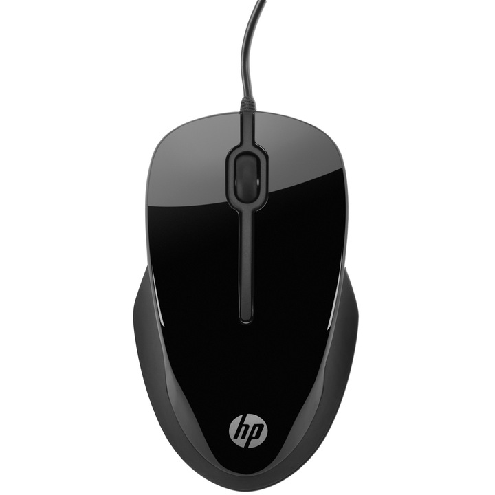Мишка HP X1500, Жична, USB, Черна