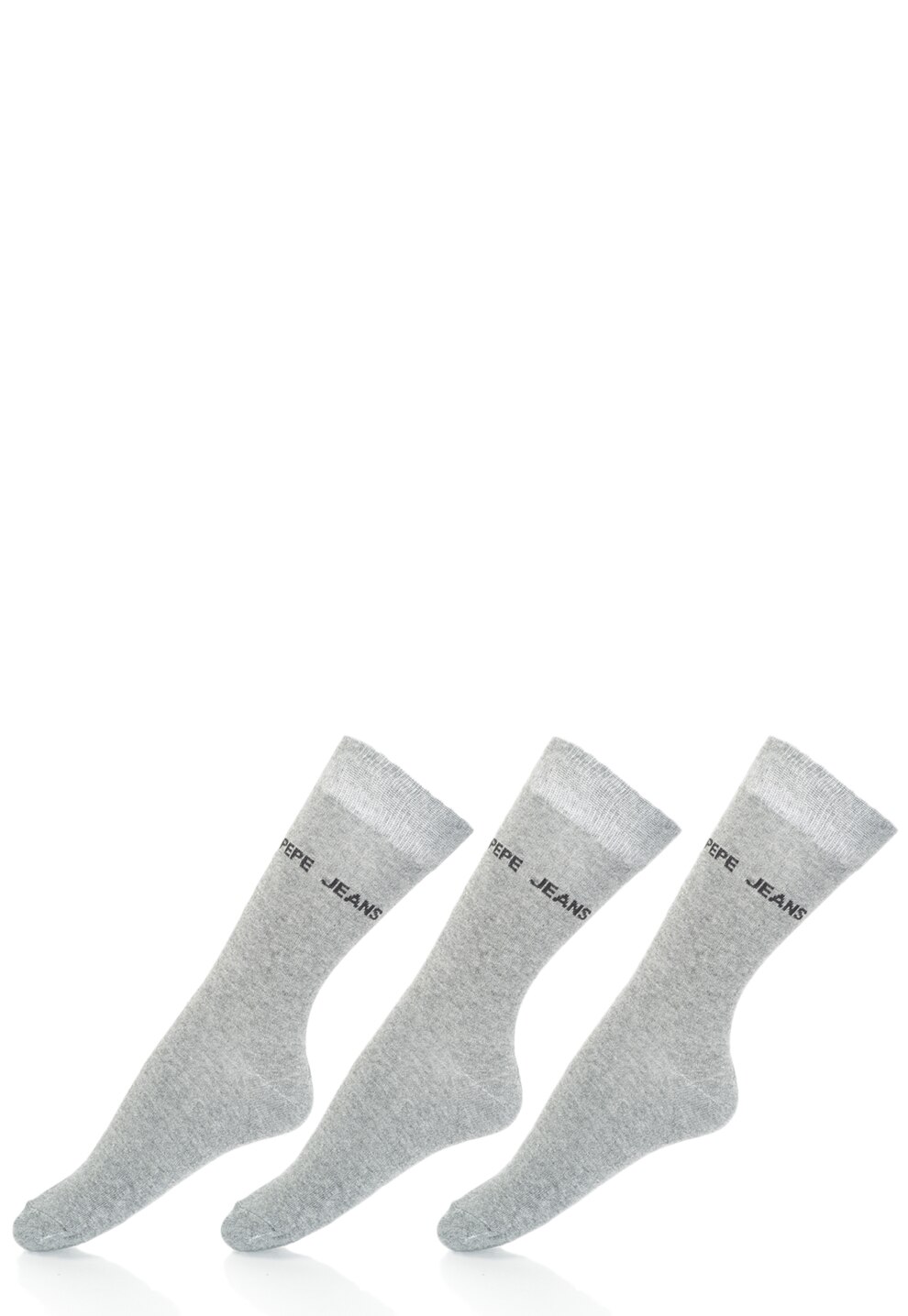 Pepe Jeans London, Set de sosete scurte Jackson - 3 perechi, Gri inchis melange, 43-48