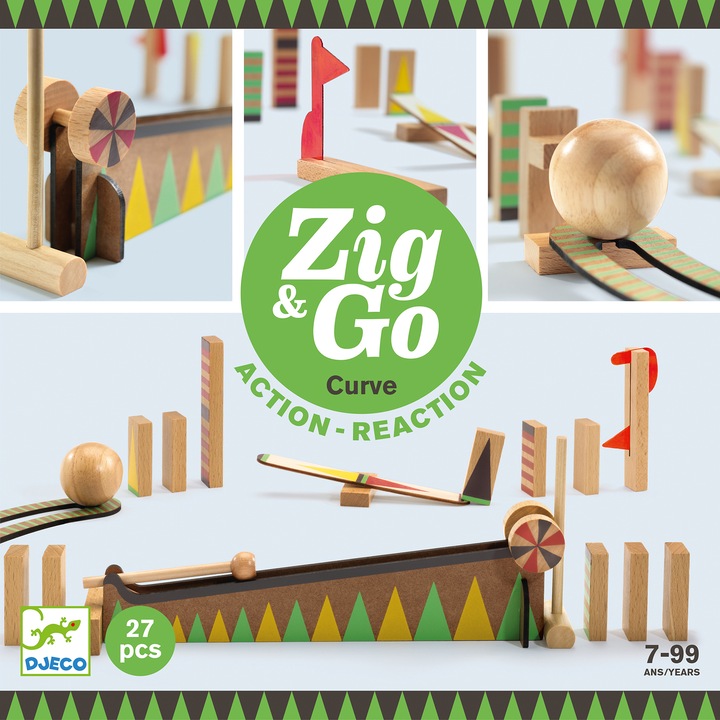 Конструктор с 27 части, Zig and Go Djeco, Най-голямата топка