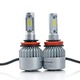 2 db Techstar® S2 autó LED, H11/H8/H9, 36 W, 4000 lumen, 6500 K, AUTO, 12-24 V, COB, Canbus