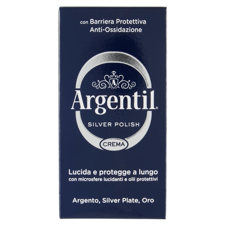 Argentil Silver Polish krém, ezüst/arany tárgyak ápolására, 150ml