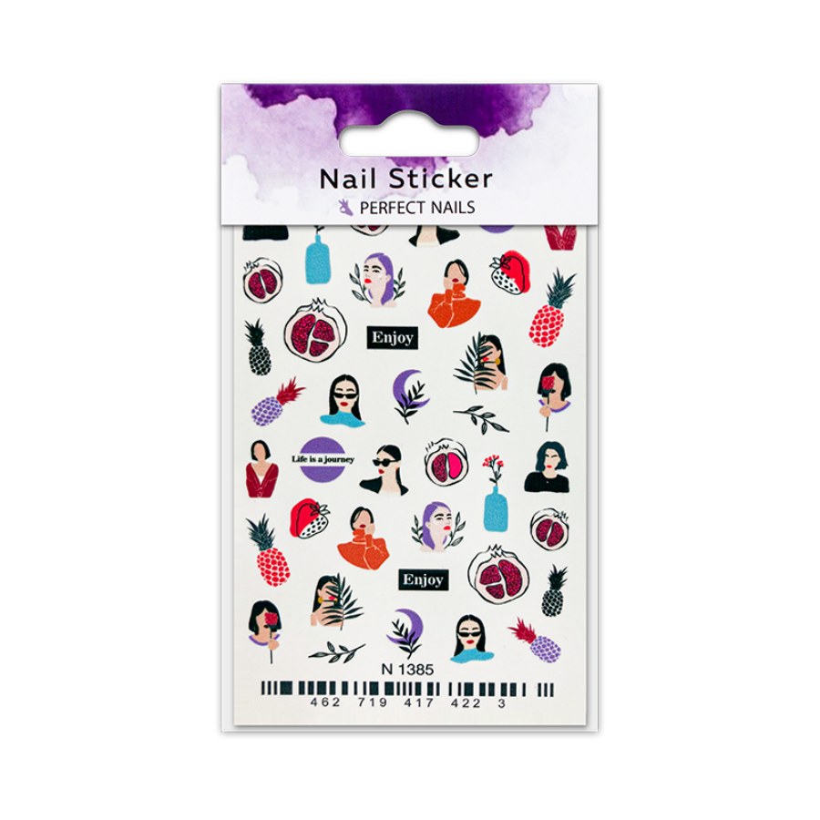 Set Autocolante pentru unghii, Perfect Nails, Multicolor eMAG.ro