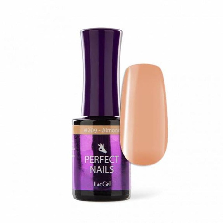 Perfect Nails LacGel 209 Gél Lakk 8ml - Almond - Creamy