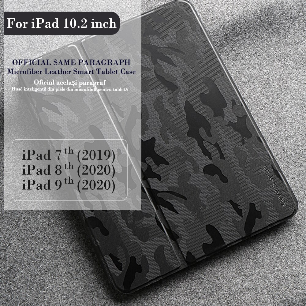 Husa tableta, Poliuretan/Silicon, Compatibil cu iPad, 10.2'', Multicolor