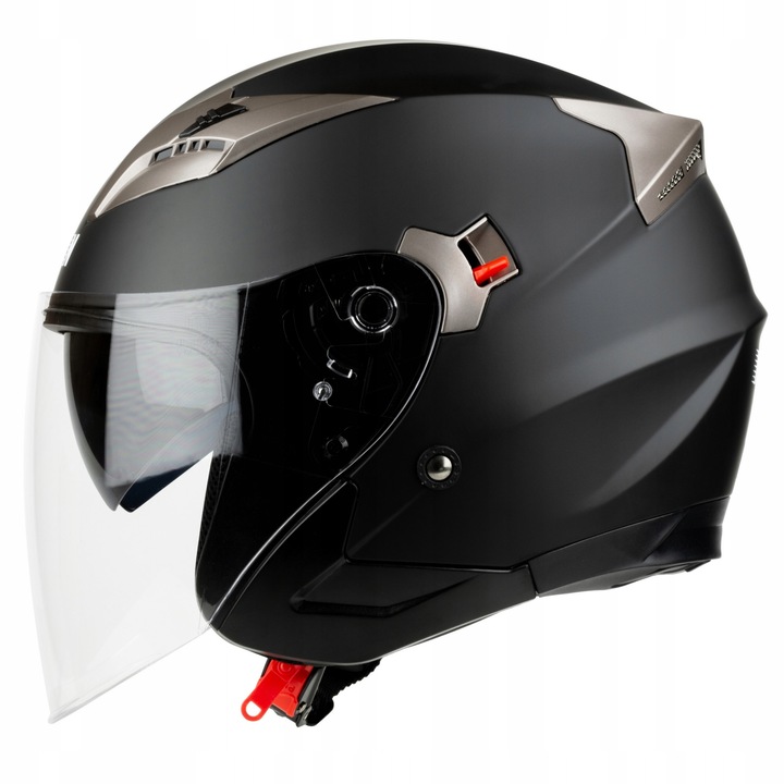 Casca de protectie moto Horn H627, Policarbonat, Negru/Auriu L 59-60cm