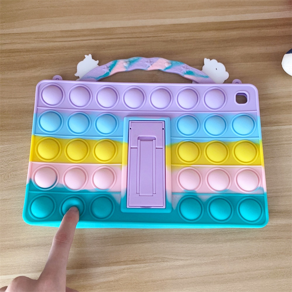Husa tableta, Silicon, Compatibila cu Samsung Galaxy Tab S6 Lite, Multicolor