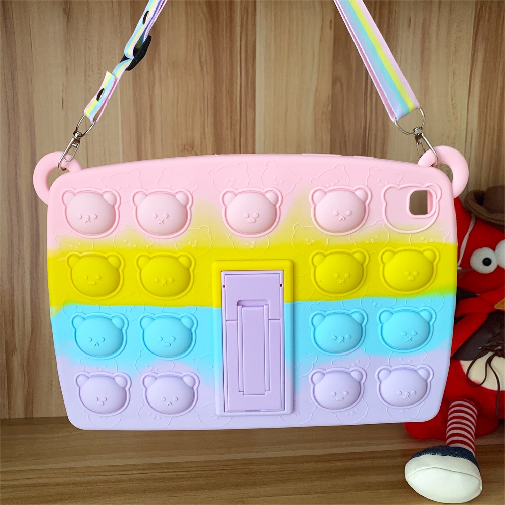 Husa pentru tableta Samsung Galaxy Tab S6 Lite, Silicon, Multicolor