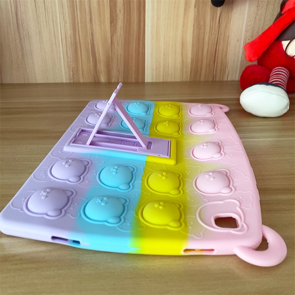 Husa pentru tableta Samsung Galaxy Tab S6 Lite, Silicon, Multicolor