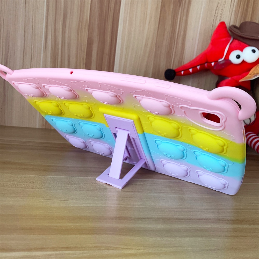 Husa pentru tableta Samsung Galaxy Tab S6 Lite, Silicon, Multicolor