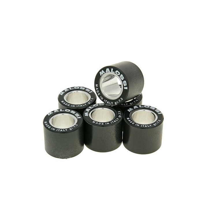 Set role variator, Malossi, HT 20x17mm, 7.5g, Negru