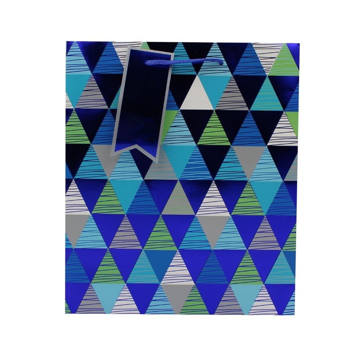 Punga cadou M hartie triangles