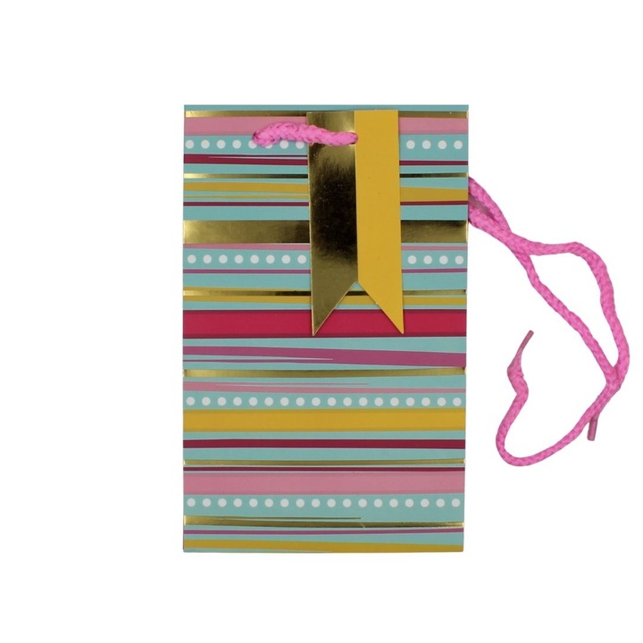 Подаръчна торбичка за парфюм Clairefontaine P Summer Stripe, 20 x 12,5 x 9 cm