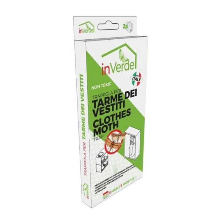 Capcana pentru molii de haine inVerde, 2 buc