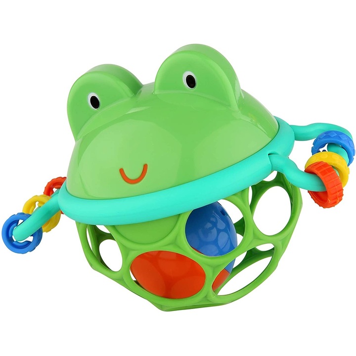 Дрънкалка Oball Весела жабка, Bright Starts