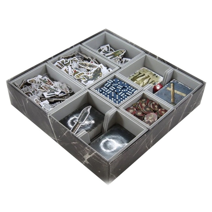 Társasjáték-kiegészítő készlet, betét, Dead of Winter & The Long Night, 29,5 x 29,5 x 7,1 cm