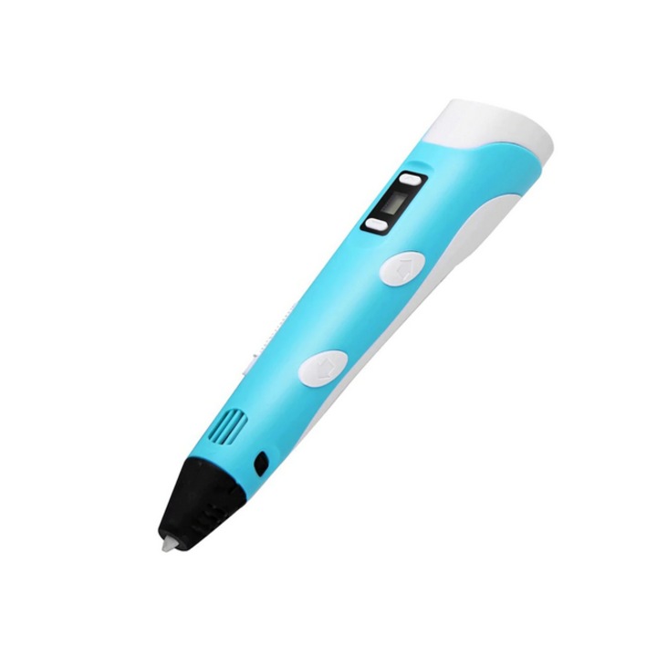 HYT® Smart 3D nyomtatótoll, állítható forgási sebesség, LED kijelző, könnyen használható, USB töltés, kék szín