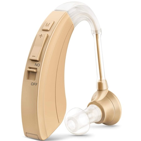 Aparat Auditiv Premium, WOWSTEP®, Model SW10, Autonomie de 500h, Amplifica pana la 136 dB, Chip Digital, 3 Adaptoare de Silicon