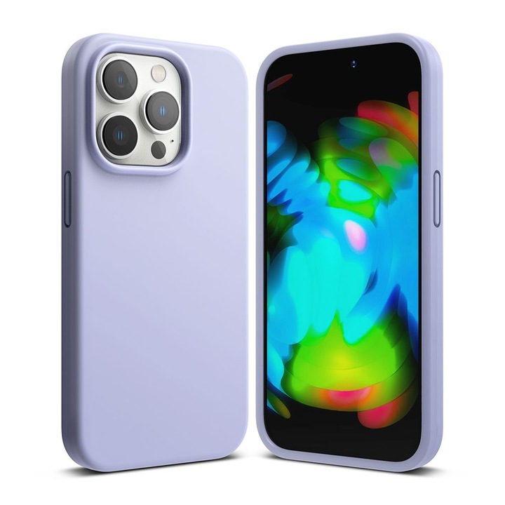 Силиконов Калъф за iPhone 14 Pro, Ringke Silicone Case, Лилав