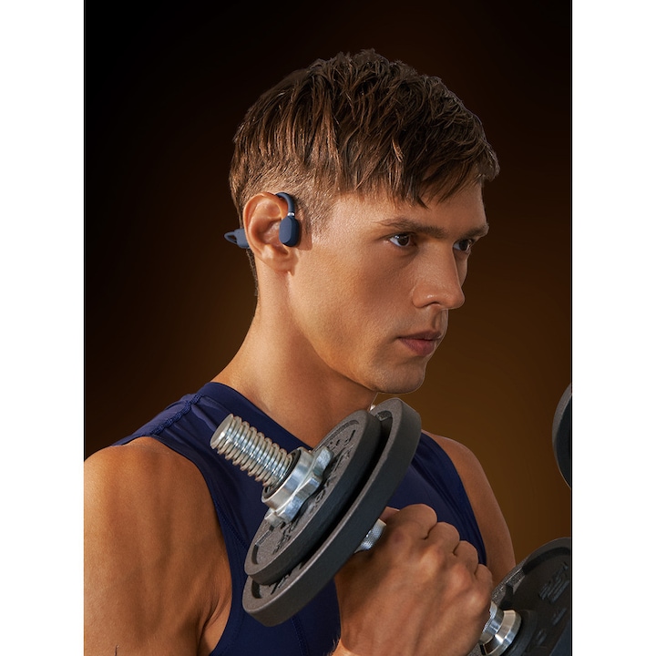 Casti wireless sport A5S PRO, Bluetooth, IP67, Albastru