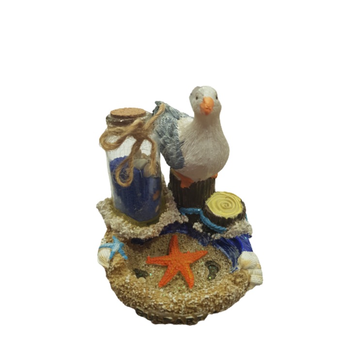 Пепелник, Чайка с миди, Керамичен , 10х7 см