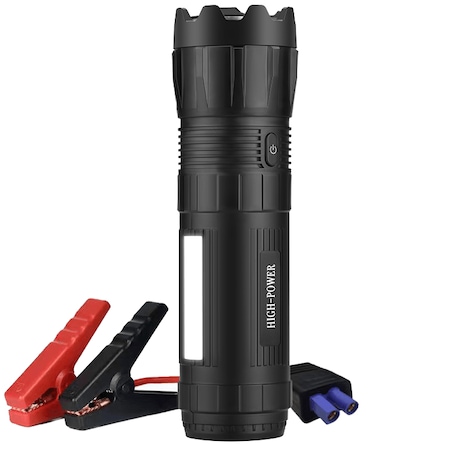 Starter auto portabil, HouDeOS™, 28000 mAh, 12V, 1200 A, Negru