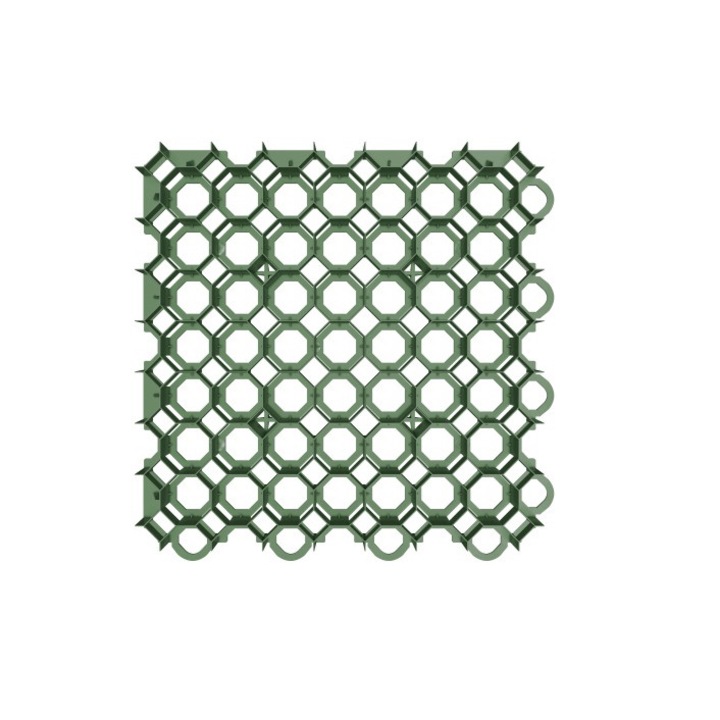 Pavaj ecologic StellaGreen SG3 pentru gazon, culoare verde, dimensiuni 473x473x50mm