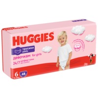 Scutece chilotel Huggies Girl 6, 15-25 kg, 48 buc