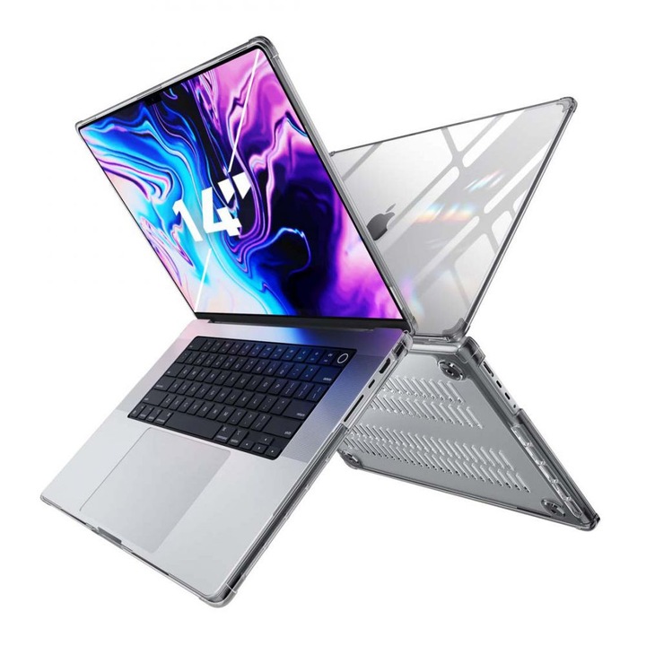 Husa Supcase Unicorn Beetle pentru Apple MacBook Pro 14 M1/M2/M3 2021-2023 Negru