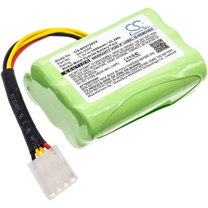 Baterie aspirator, Seilylanka, 3500mAh, 7.2V, Compatibil cu Neato/Vorwerk, Verde