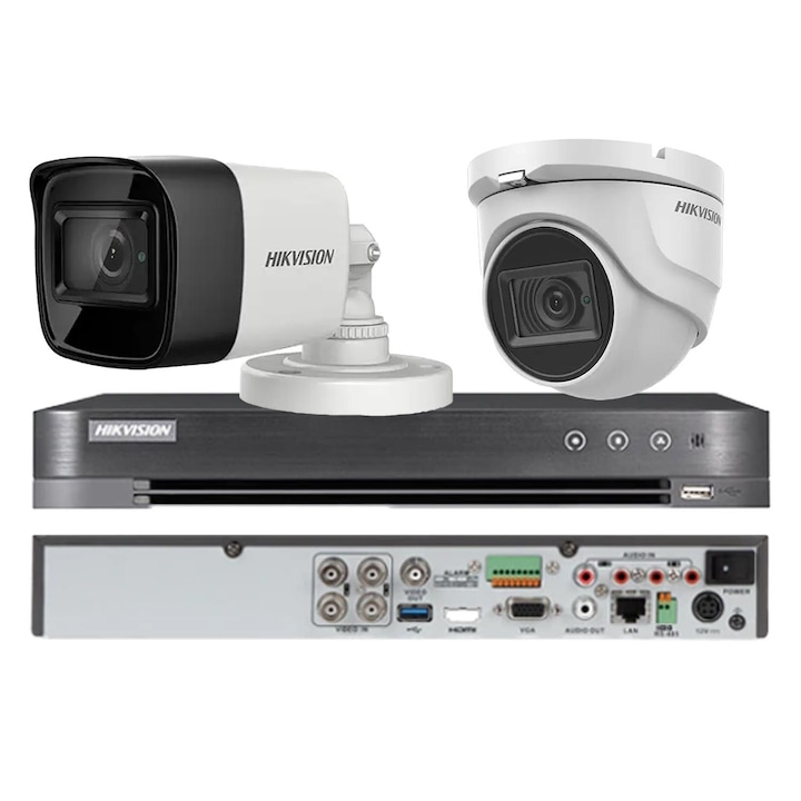 Sistem supraveghere cu 8 camere video de 2MP