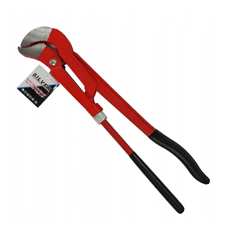 Cheie reglabila pentru tevi 1.5″, SilverTools, suedeza cu falci tip S