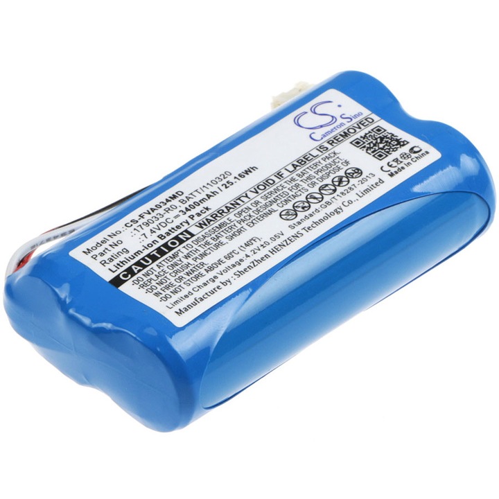 Baterie medicala, Seilylanka, 3400mAh, 7.4V, Pentru pompa perfuzie Fresenius, Albastru