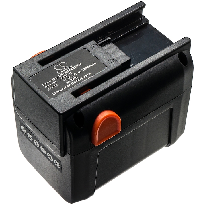 Baterie unelte gradinarit, Seilylanka, 3000mAh, 18V, Compatibila cu Gardena AccuCut, Negru