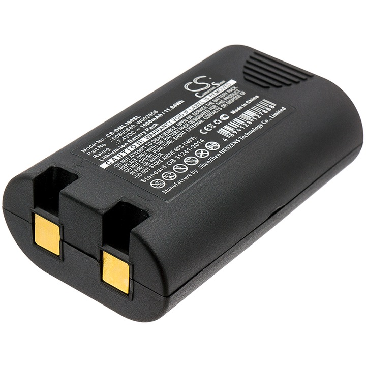 Acumulator imprimanta portabila, Seilylanka, 1600mAh, 7.4V, Compatibil cu DYMO, Negru