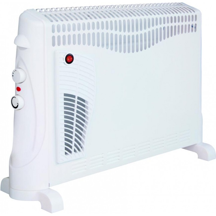 Convector + turboventilator, Strend Pro, EO-008.TA, 750/1250 / 2000W, 230V, 2 in 1, Alb