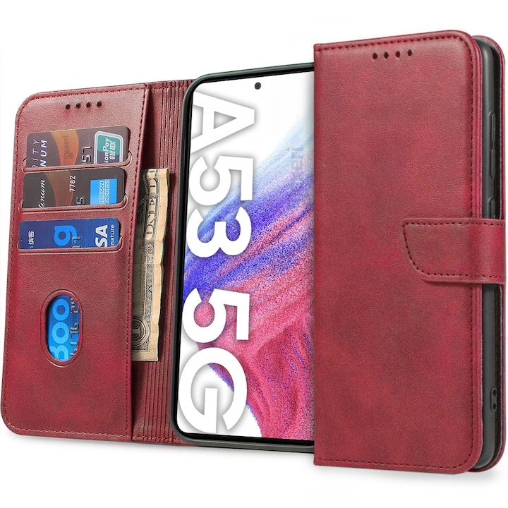 Калъф fixGuard Wallet Business за Samsung Galaxy A53 5G, Red